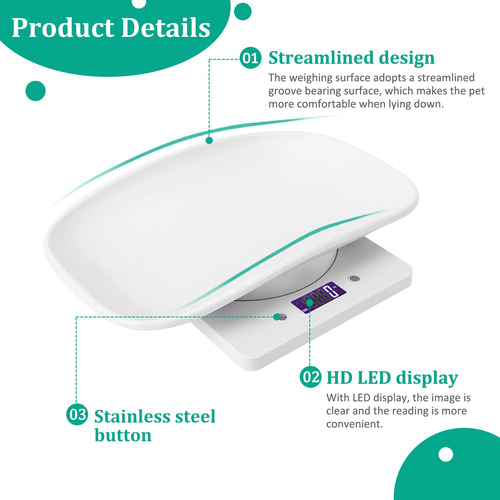 Báscula Para Reptiles Y Mascotas Pequeñas Con Pantalla Led
