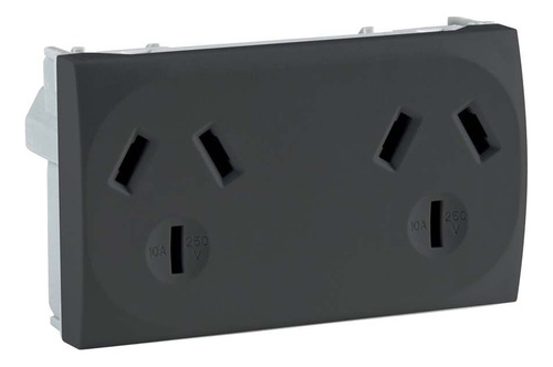 Toma Doble C/ Tierra 10a Gris Plasnavi Roda 250v Schneider