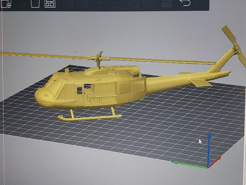 Helicóptero Bell H1 Huey Archivo Stl