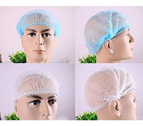 100 Gorros De Ducha Desechables No Tejidos, Elásticos,