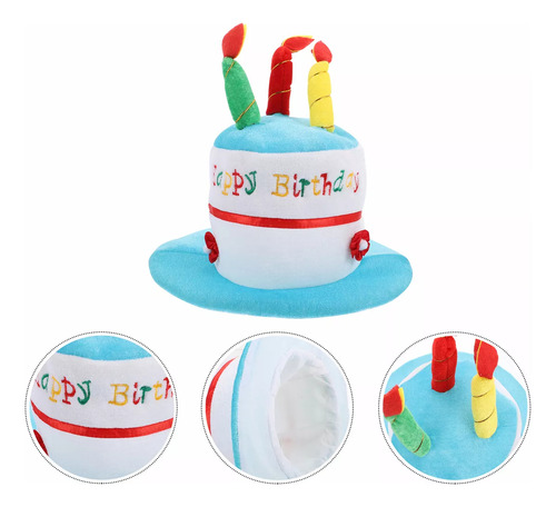 Gorro De Cumpleaños Para Niños, Gorro De Fiesta De Felpa