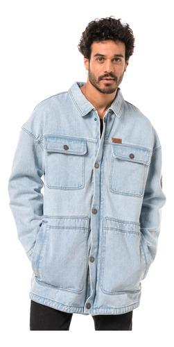 Chaquetas Hombre Haka Honu James Jeans Celeste V20