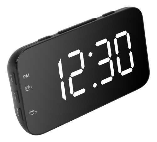 Despertador Digital Led, Reloj De Escritorio Portátil Con Fu