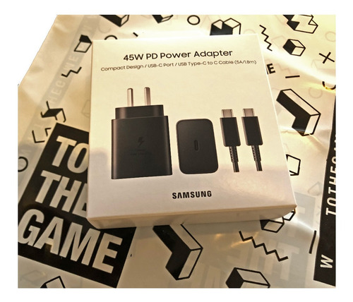 Imagen 3 de 3 de Cargador Samsung Original 45w Ultra Fast Usb C Power Adapter