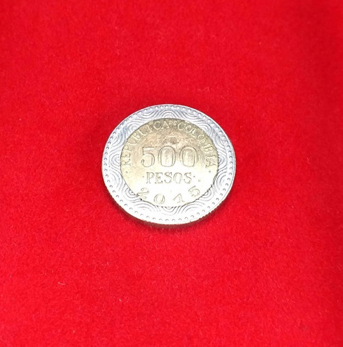 Antigua Moneda Colombia 500 Pesos 2015 Rana De Cristal