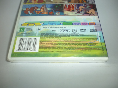 Dvd A Dama E O Vagabundo Edição Especial Br Lacrado