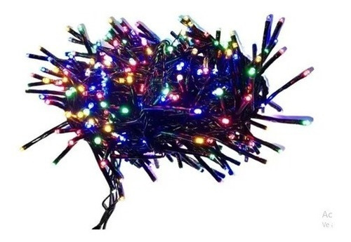 Imagen 4 de 4 de Serie Navideña Solar 100 Leds Color Multi Rgb