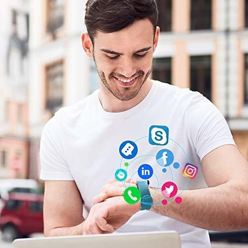 Imagen 4 de 9 de Reloj Smart Watch Para Teléfonos Android iPhone (azul)