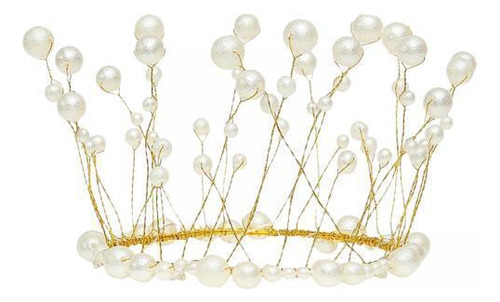 6 Vintage Pearl Crown Cake Topper Tiaras Princess Crown