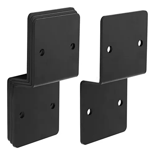 Soporte En Z De Acero Negro Para Viga De 6 , Doble Ángulo, 2