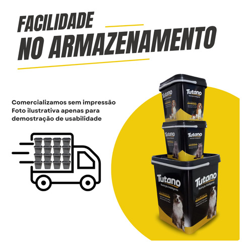 Balde Quadrado Alça Plastica Alagoas 5 Pçs