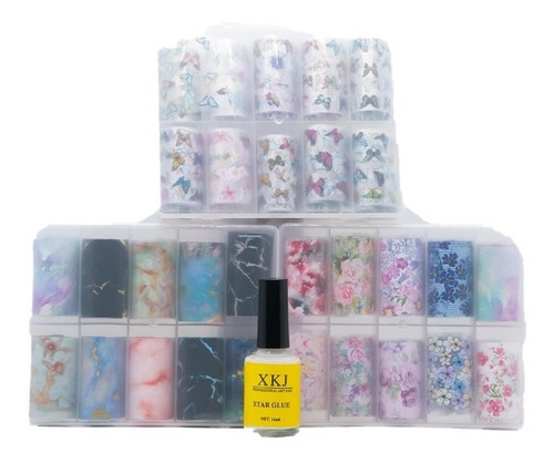 Kit Foil X3+ Pegamento El Mejor Precio Miss Uñas