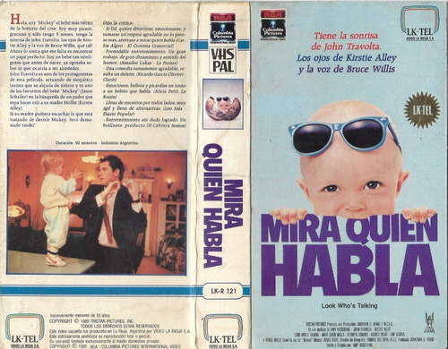 Mira Quien Habla Vhs John Travolta Kirstie Alley 