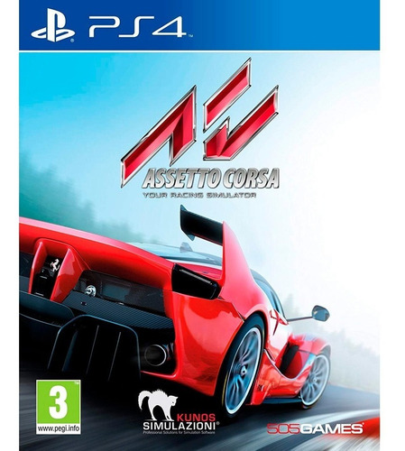 Game Ps4 Assetto Corsa Mídia Física/ Original/ Lacrado