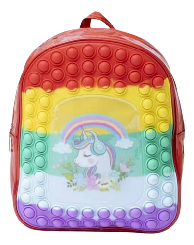 Mochila Escolar Grande Con Cremallera De Silicona Para Niños