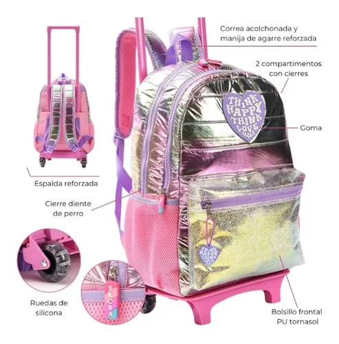 Mochila Metalizada Carro Escolar 17 32127 Maple 12 Cuotas