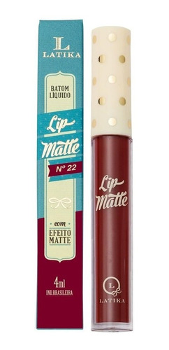 Lip Matte Latika Batom Líquido Vermelho N 22