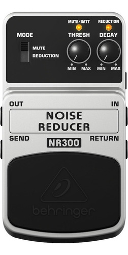 Pedal De Efectos Guitarra Behringer Noise Reducer Nr300 Ulti Color Gris claro