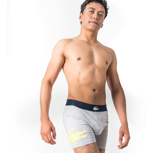 Boxer Hombre Pack 3 Cintura Elastica Microfibra Lacoste