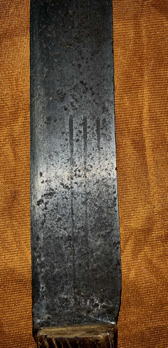 Imagen 4 de 8 de Machete C Vaina Checoslovaco Antiguo Acero 3 Rayas. 40cm