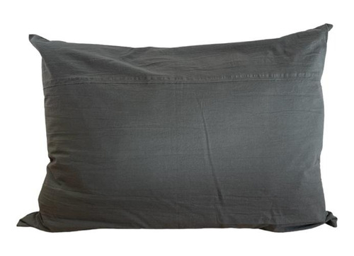 Imagen 1 de 4 de Almohadón Tussor Gris Oscuro 80cm X 60cm