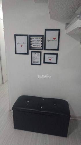 Imagem 8 de 25 de Linda Cobertura De 136 Metros Semi Mobiliada Com 03 Dormitorios E 01 Suíte Com 01 Vaga De Garagem No Parque São Vicente - Mauá - Co0148