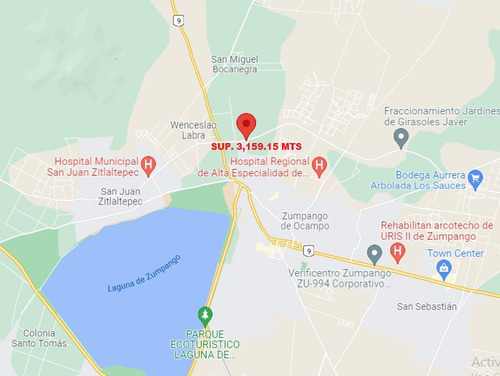 Terreno Zumpango Paseo Bicentenario 3159 Mts