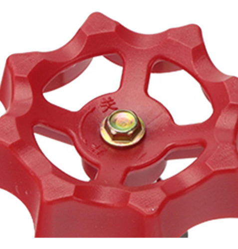 2 Material De Accesorio De Bricolaje Válvula Rotatoria Roja
