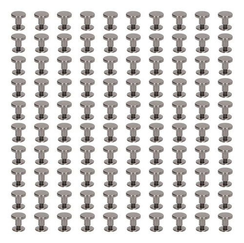 Para 100 Kits De Tornillos De Encuadernación Metálica