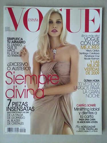 Revista Vogue España Spain Enero 2010.