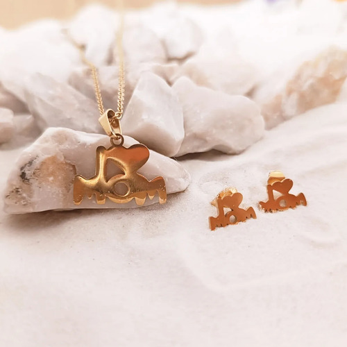 Collar Dia De Las Madres + Chocolates Ferrero Rocher Color Dorado Claro