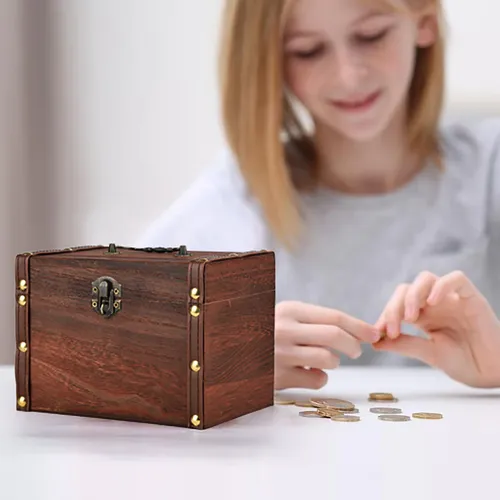 Caja Fuerte De Madera K Iggy Bank De Madera Con Cierre