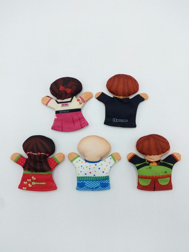 Titeres X 5 Mini Dedo Modelos Familia Dramatizacion Educando