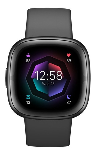 Imagen 1 de 2 de Smartwatch Fitbit Sense 2 caja de  aluminio  grafito, malla  gris sombreado