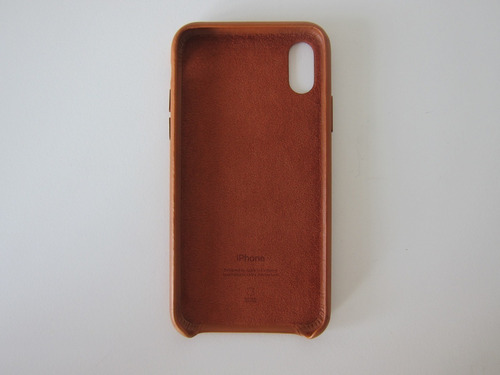 Protector Original Apple Leather Case @ iPhone XS Max Brown