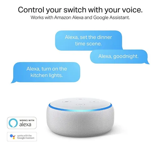 Smart Switch Control Iluminacion Desde Altavoz Alexa Google