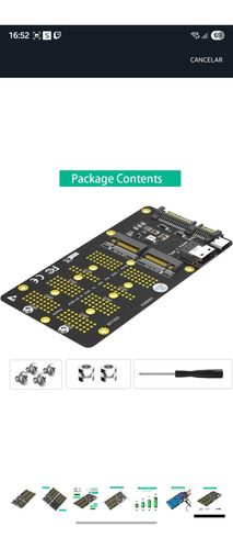 Sata M.2 Nvme/sata 2 En 1 A Sff- 8654 Y Adaptador Sata