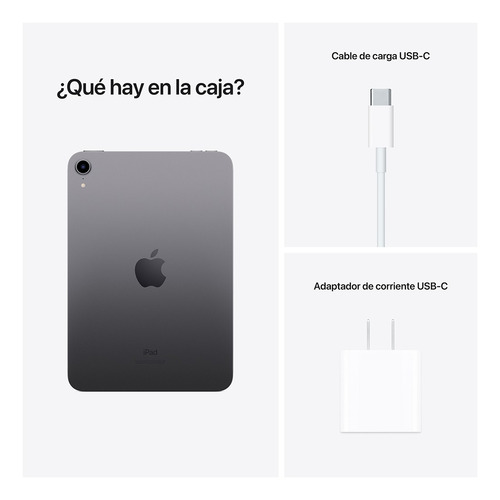 Imagen 10 de 10 de Apple iPad mini (6ª generación) 8.3" Wi-Fi 64GB A15 Bionic - Gris espacial