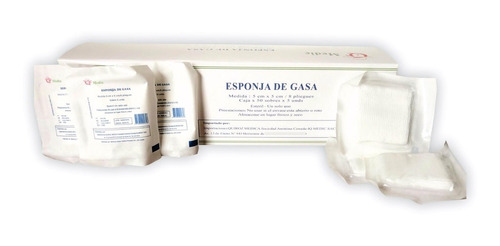 Gasa Esteril 5 X 5 Caja X 50 Sobres 