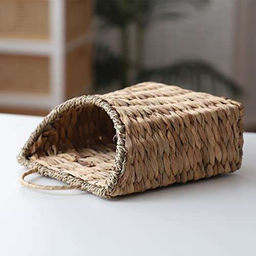 Cesta Colgante Tejida De Jacinto De Agua Para Hogar