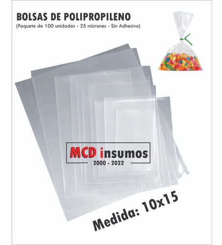 Bolsas Polipropileno 10x15 Cm X 1000 Unidades - San Justo