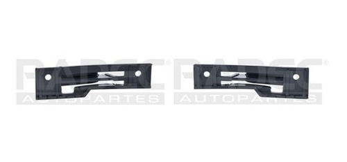 Par Juego Guias Fascia Trasera Vw Pointer 2006 - 2010 Qwe