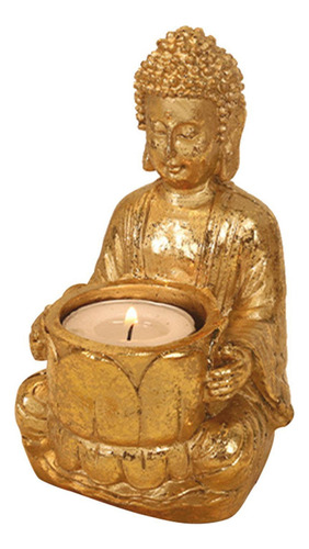 Candelabros De Estatua De Buda Meditando Estatuilla De Buda