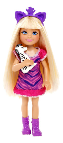 Barbie Sisters Safari Chelsea Doll, Zebra