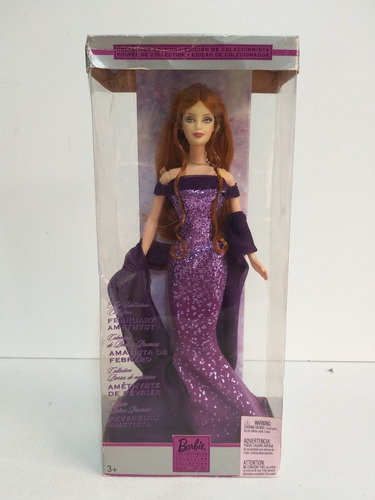 Barbie Collector Birthday Stone Fevereiro Ametista - Ruiva