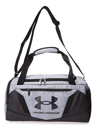 Montura Under Armour de Under Armour de Under Armour de Under Armour de Under Armour, color liso, gris y negro, correa de hombro, color negro, diseño de tela lisa