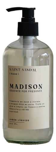 Jabón Líquido 500 Ml Saint Sandal Transparente Madison