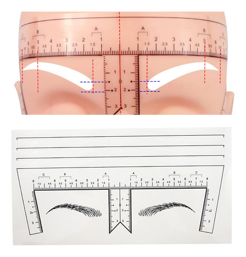 Regla Para Cejas Guapa Con Forma De Ceja, Regla De Microblad