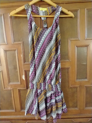 Remara Larga / Vestido Corto De Seda Sari De La India