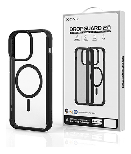 Capa Para iPhone 15 Borda Preta Magsafe X-one Dropguard 2.0